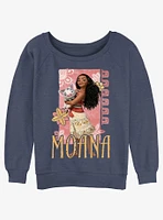 Disney Moana With Pua Cute Pose Womens Slouchy Sweatshirt