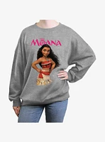 Disney Moana Pose Womens Oversized Sweatshirt