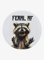 Feral AF Raccoon 3 Inch Button