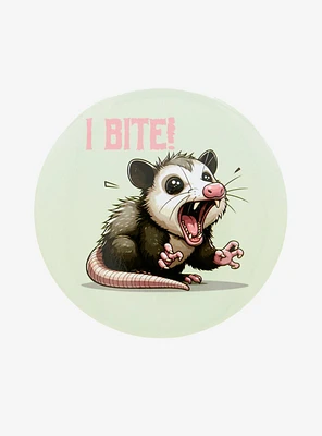 Possum I Bite 3 Inch Button