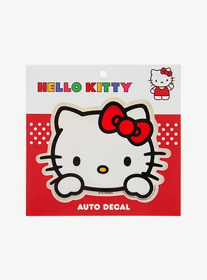 Hello Kitty Peeking Decal