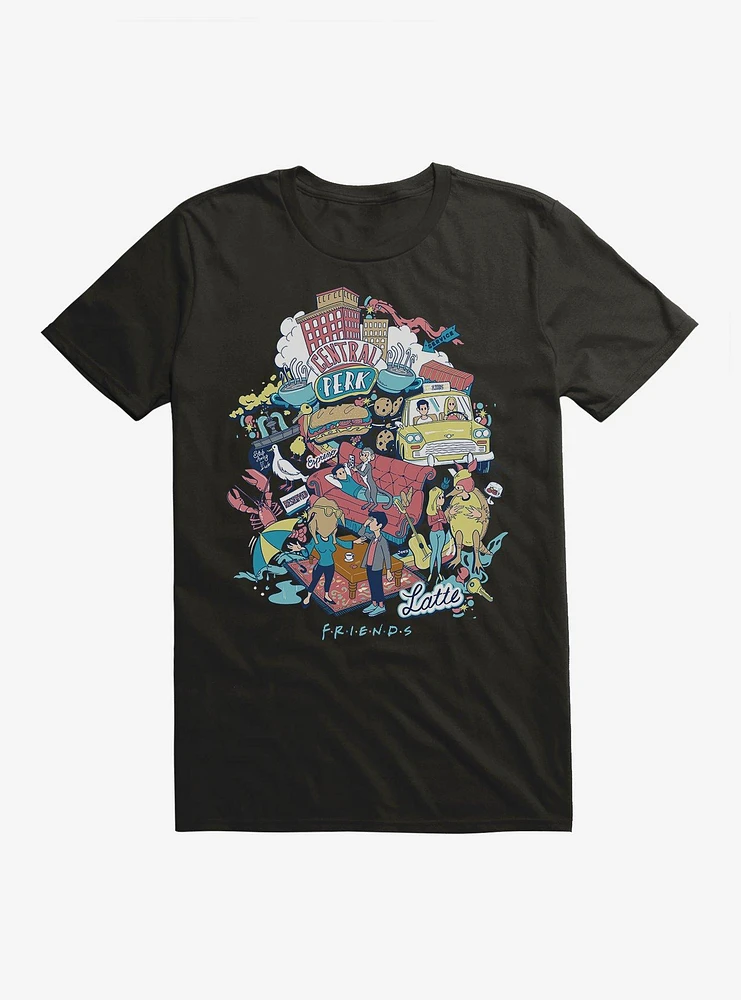 Friends Iconic Collage T-Shirt