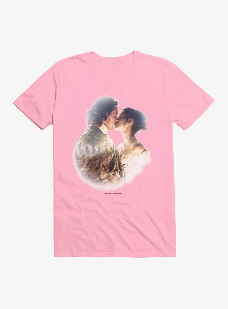 Outlander Claire and Jamie Kiss T-Shirt