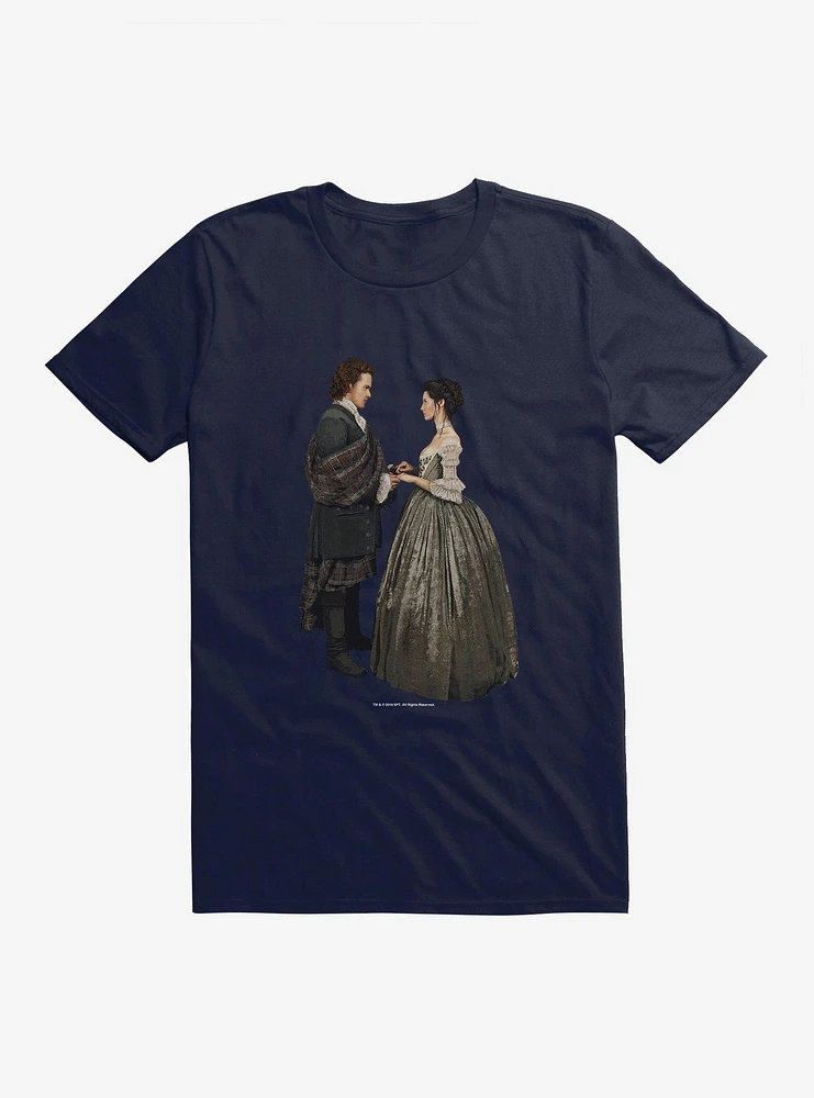 Outlander Jamie and Claire Wedding T-Shirt