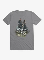 Outlander Jamie Claire Brave New World Poster T-Shirt