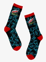 Mountain Dew Baja Blast Glow-In-The-Dark Crew Socks