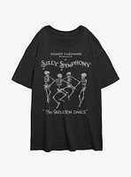 Disney Silly Symphony Skeleton Dance Girls Oversized T-Shirt