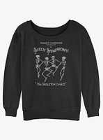 Disney Silly Symphony Skeleton Dance Girls Slouchy Sweatshirt