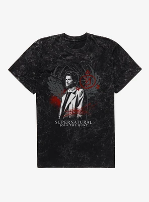 Supernatural Castiel Mineral Wash T-Shirt