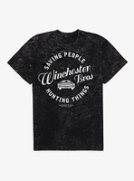 Supernatural Saving People Mineral Wash T-Shirt