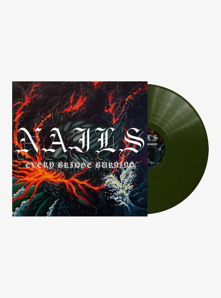 Nails Every Bridge Burning (Forest Green) Vinyl LP