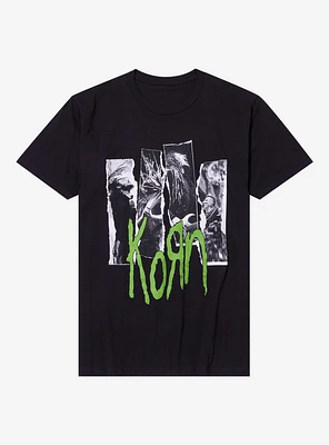 Korn Ripped Photo Panels T-Shirt