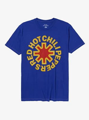 Red Hot Chili Peppers Logo Blue T-Shirt