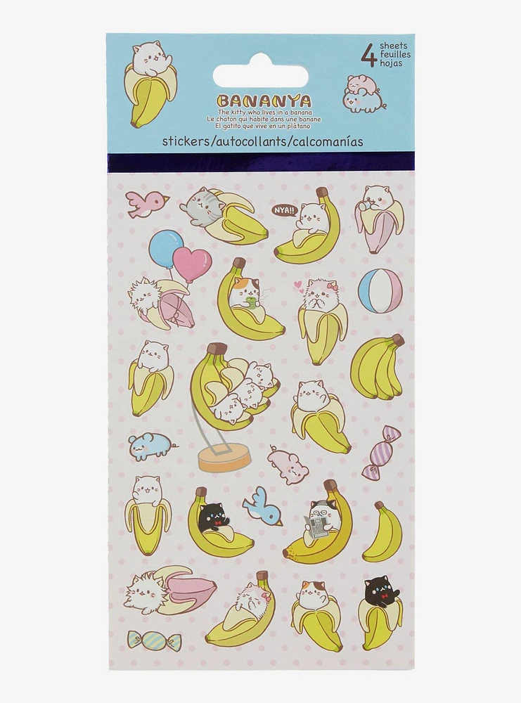 Bananya Sticker Sheet Set