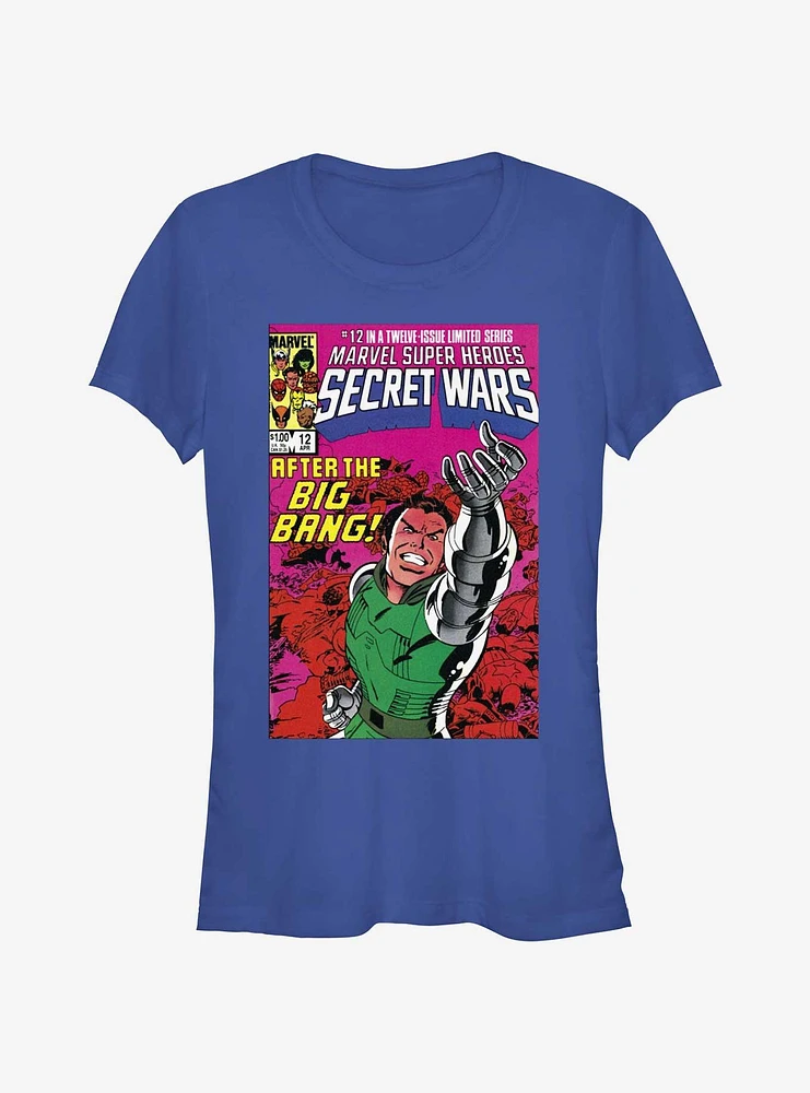 Marvel Secret Wars Comic Cover Vol12 Dr. Doom Big Bang Girls T-Shirt