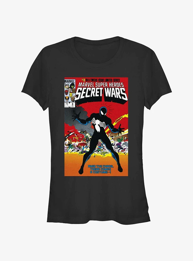 Marvel Secret Wars Comic Cover Vol8 Symbiote Spider Girls T-Shirt