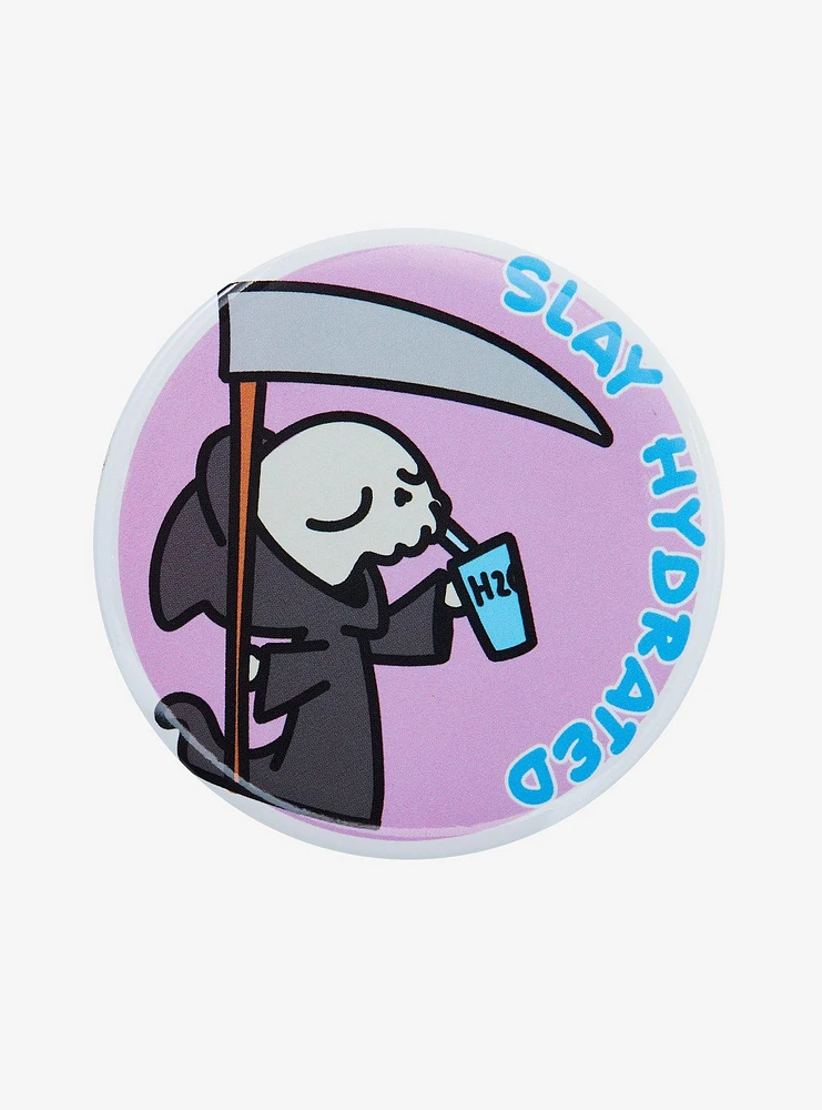 Grim Reaper Slay Hydrated 3 Inch Button