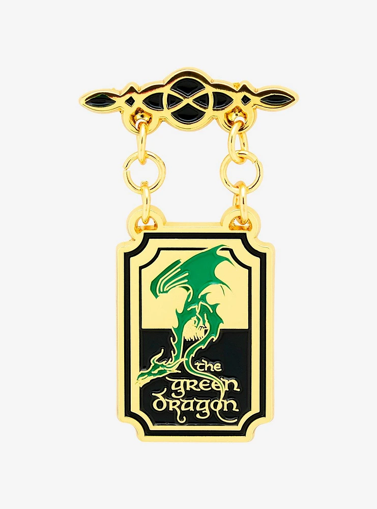 The Lord of the Rings The Green Dragon Sign Enamel Pin