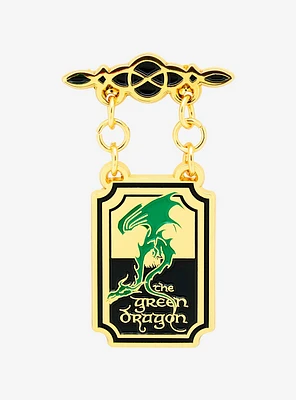 The Lord of the Rings The Green Dragon Sign Enamel Pin