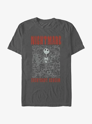 Disney The Nightmare Before Christmas Scream Tour Garment Dye T-Shirt