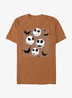 Disney The Nightmare Before Christmas Jack Heads Splatter Garment Dye T-Shirt