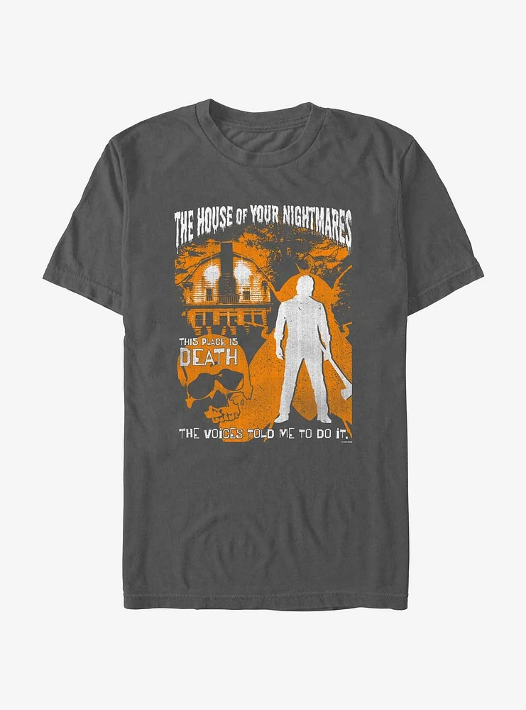 The Amityville Horror House Of Nightmares Cover Garment Dye T-Shirt