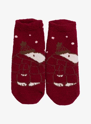 Peanuts Snoopy Puffer Jacket Cozy Slipper Socks