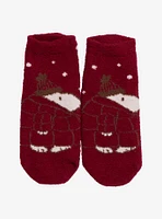 Peanuts Snoopy Puffer Jacket Cozy Slipper Socks