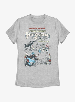 Disney Silly Symphony Three Little Pigs Poster Womens T-Shirt