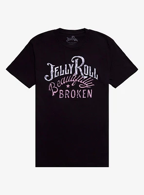 Jelly Roll Beautifully Broken Relaxed Fit Girls T-Shirt