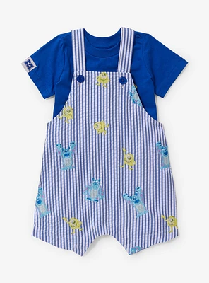 Disney Pixar Monsters, Inc. Mike & Sulley Infant Overall and Shirt Set — BoxLunch Exclusive
