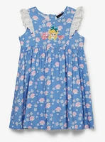 Disney Alice's Wonderland Bakery Mushroom Allover Print Ruffle Toddler Dress