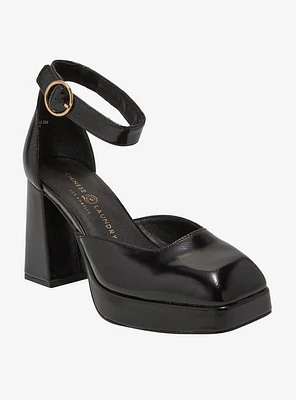 Chinese Laundry Black Oaklen Chunky Heels