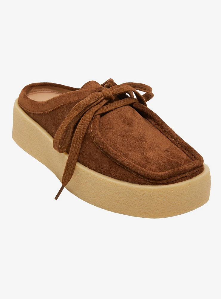 Dirty Laundry Brown Daybreak Moc Toe Mules