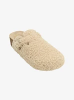 Dirty Laundry Cream Sherpa Clogs