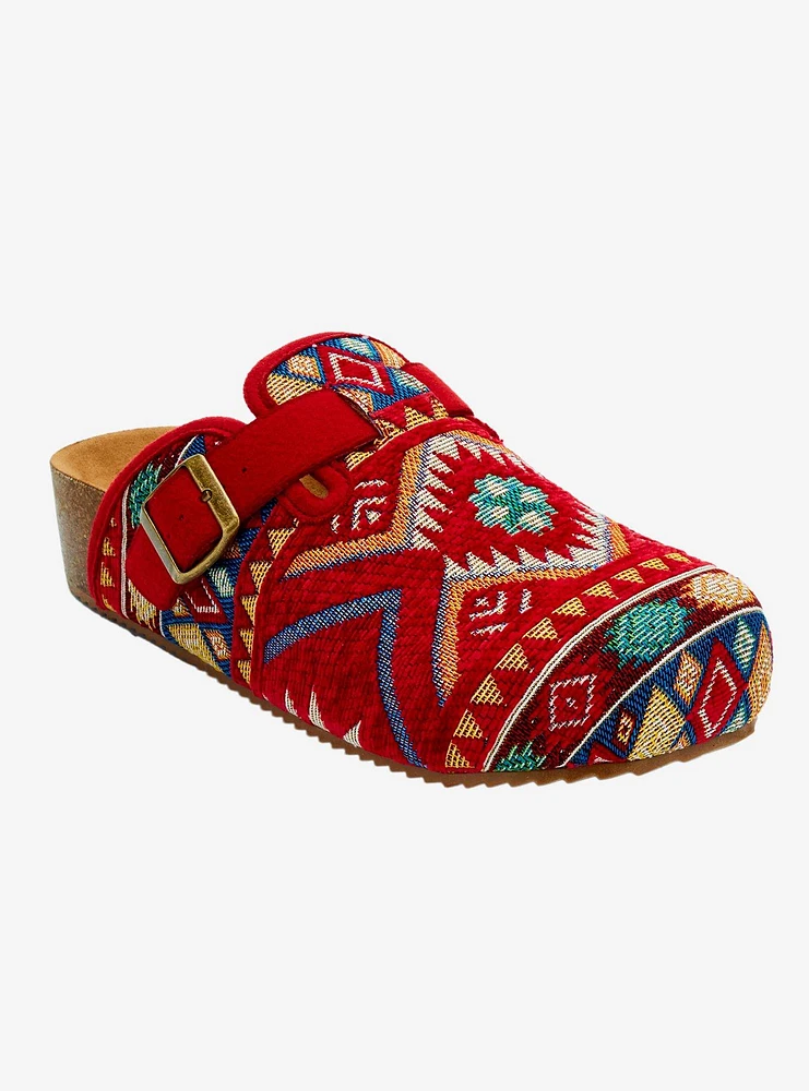 Dirty Laundry Magnolias Tapestry Clogs