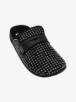 Dirty Laundry Black Rhinestone Breach Clogs