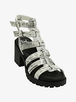 Dirty Laundry Silver Fun Stuff Heel Sandals