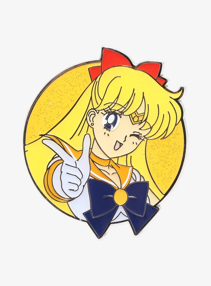 Pretty Guardian Sailor Moon Sailor Venus Glitter Enamel Pin