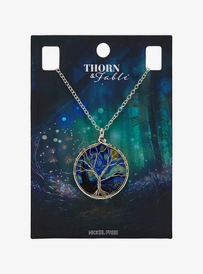 Thorn & Fable Starry Night Tree Of Life Necklace