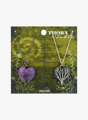 Thorn & Fable Tree Of Life Heart Best Friend Necklace Set