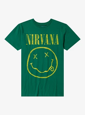 Nirvana Green Smile Logo T-Shirt