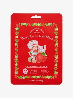 Celavi Strawberry Shortcake Berry Awake Facial Sheet Mask