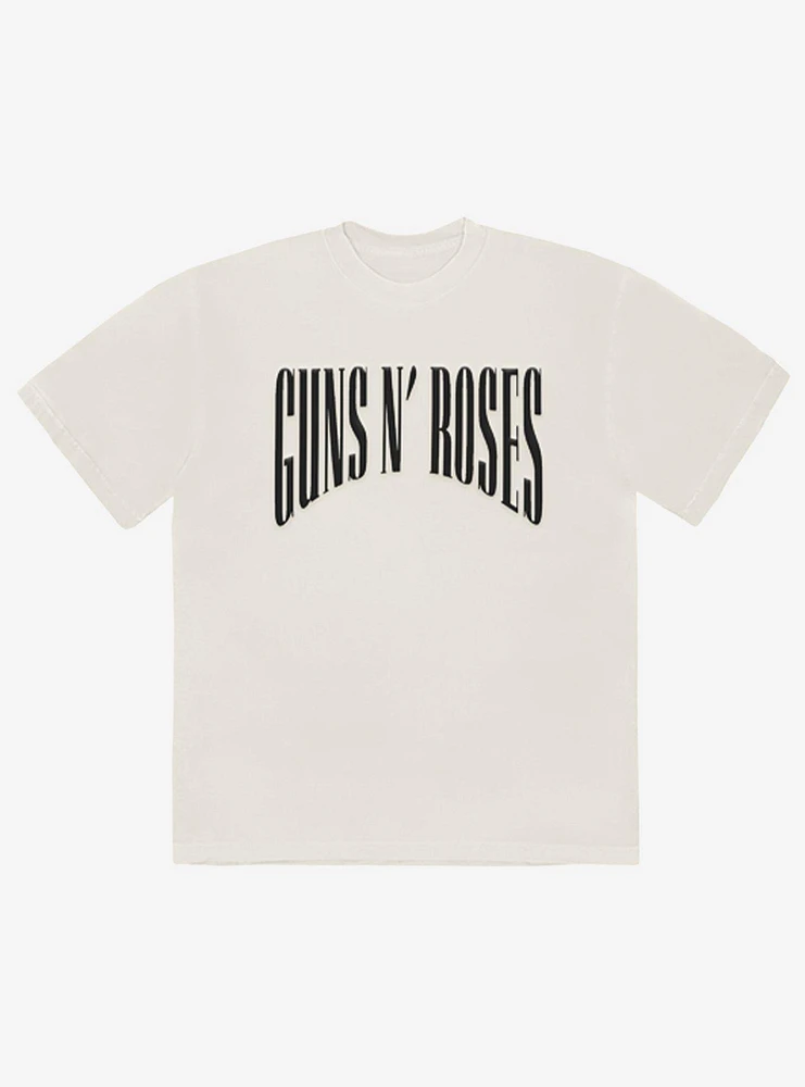 Guns N' Roses Skull Flower Eyes Boyfriend Fit Girls T-Shirt