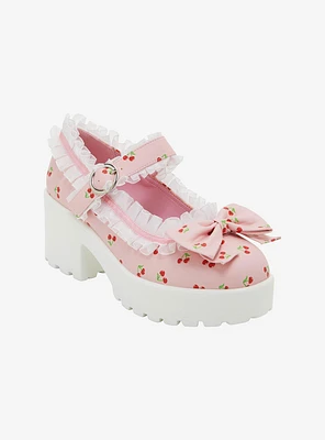 Koi Pink Tira Cherry Mary Janes