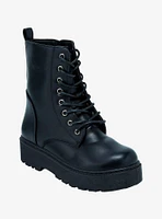 Yoki Black Combat Boots