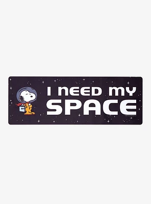 Peanuts Snoopy I Need My Space Wall Sign