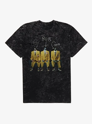 Beetlejuice Jeff Bob & Dave Shrunken Heads Mineral Wash T-Shirt