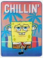 SpongeBob SquarePants Chillin Micro Raschel Throw