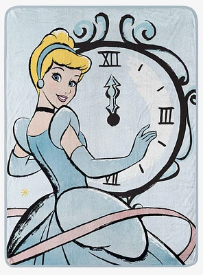 Disney Cinderella On Time Micro Raschel Throw